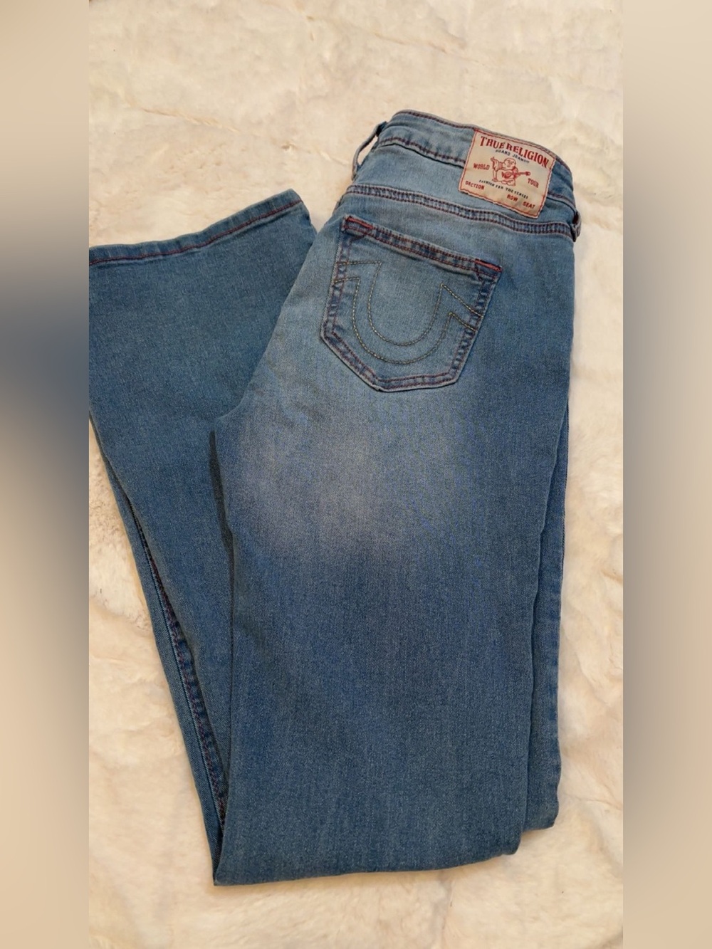 True Religion Women’s Light Wash Jeans Y2K Denim